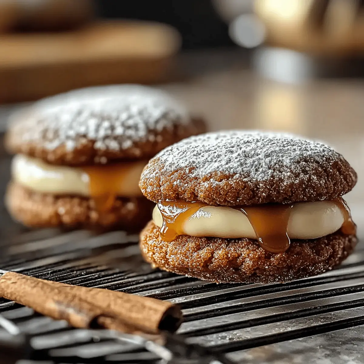 Apple Cider Whoopie Pie Cookies with Caramel Bliss