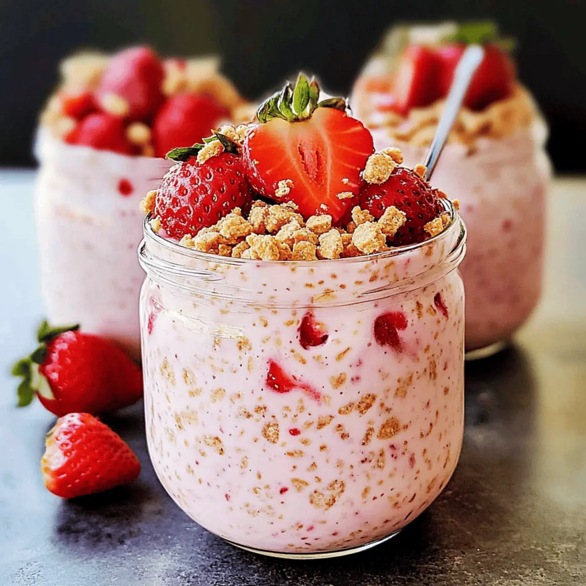 Creamy Strawberry Cheesecake Overnight Oats Recipe to Love