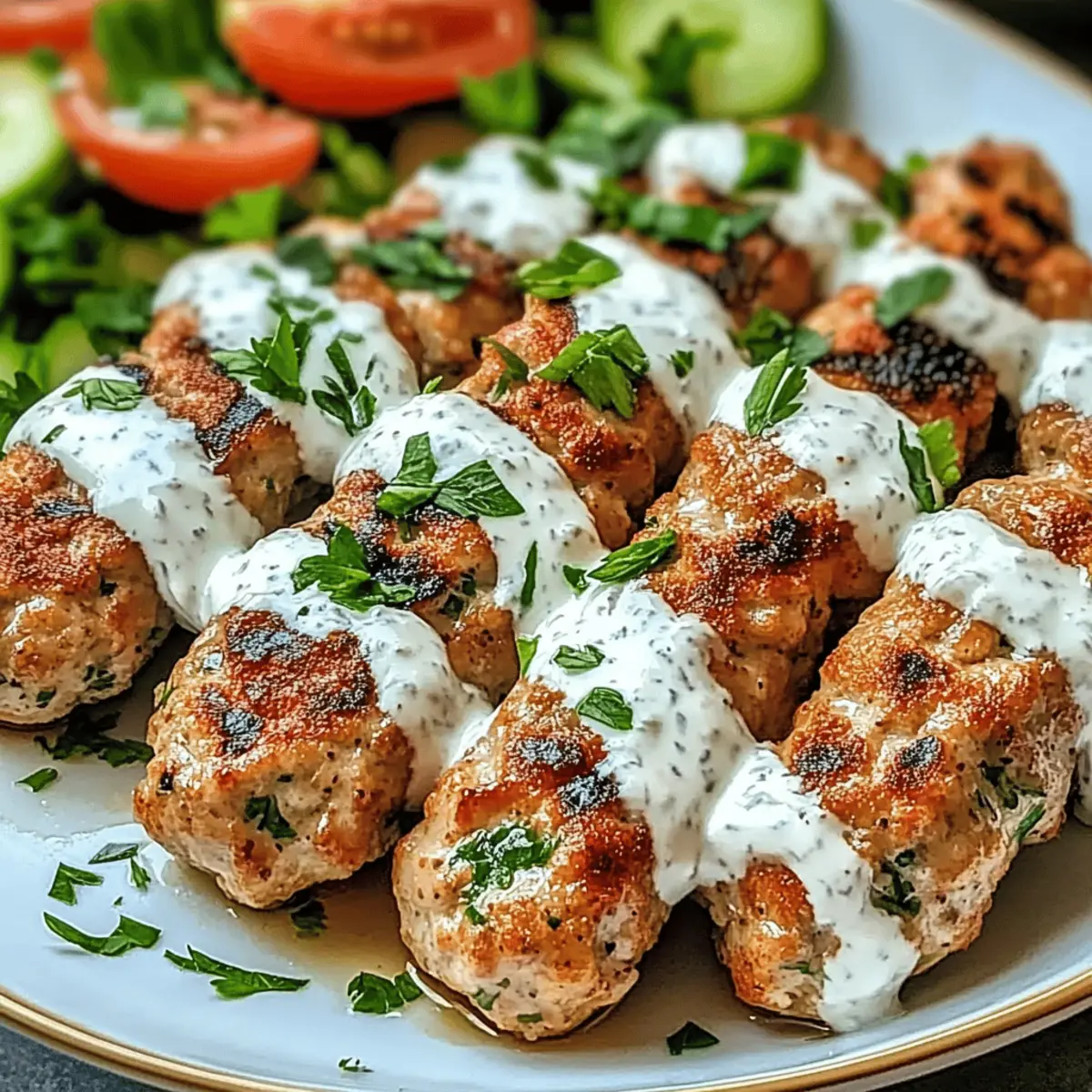 Delicious Chicken Kofta with Garlic Yogurt Sauce for Easy Dinners