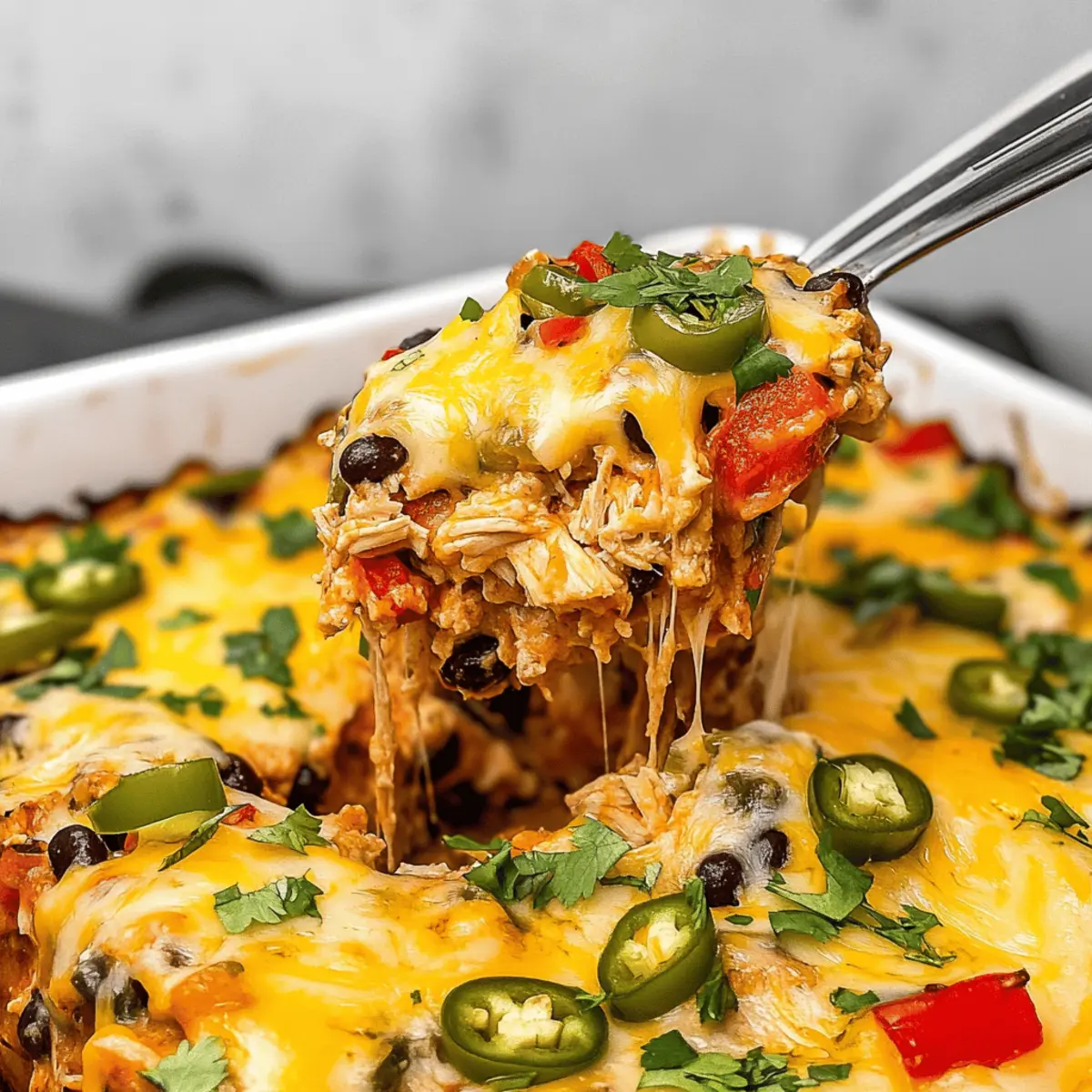 Savor the Flavors of Chicken Burrito Casserole Delight