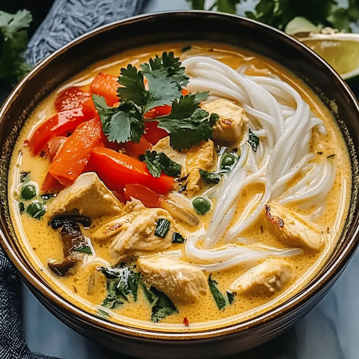 Thai Chicken Soup That’s Quick, Creamy, and Packed with Flavor