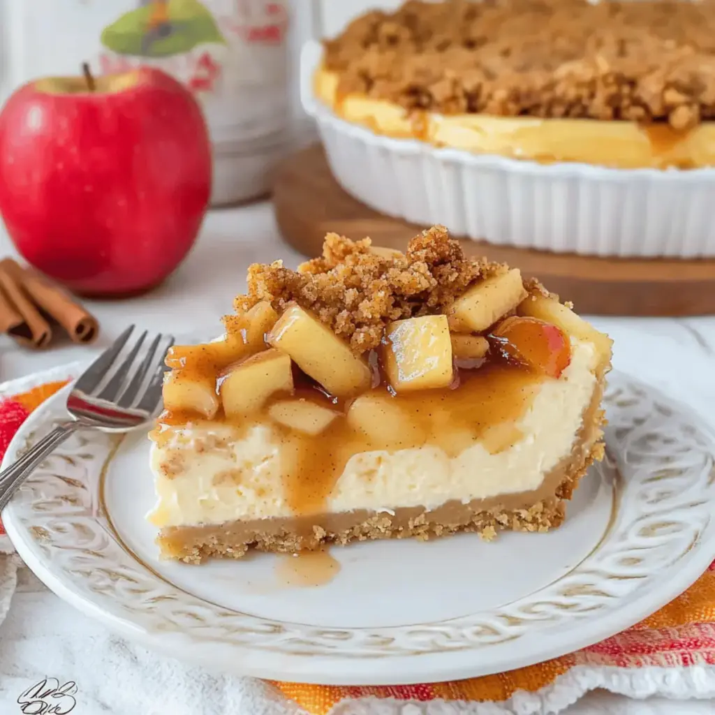 Apple Crisp Cheesecake