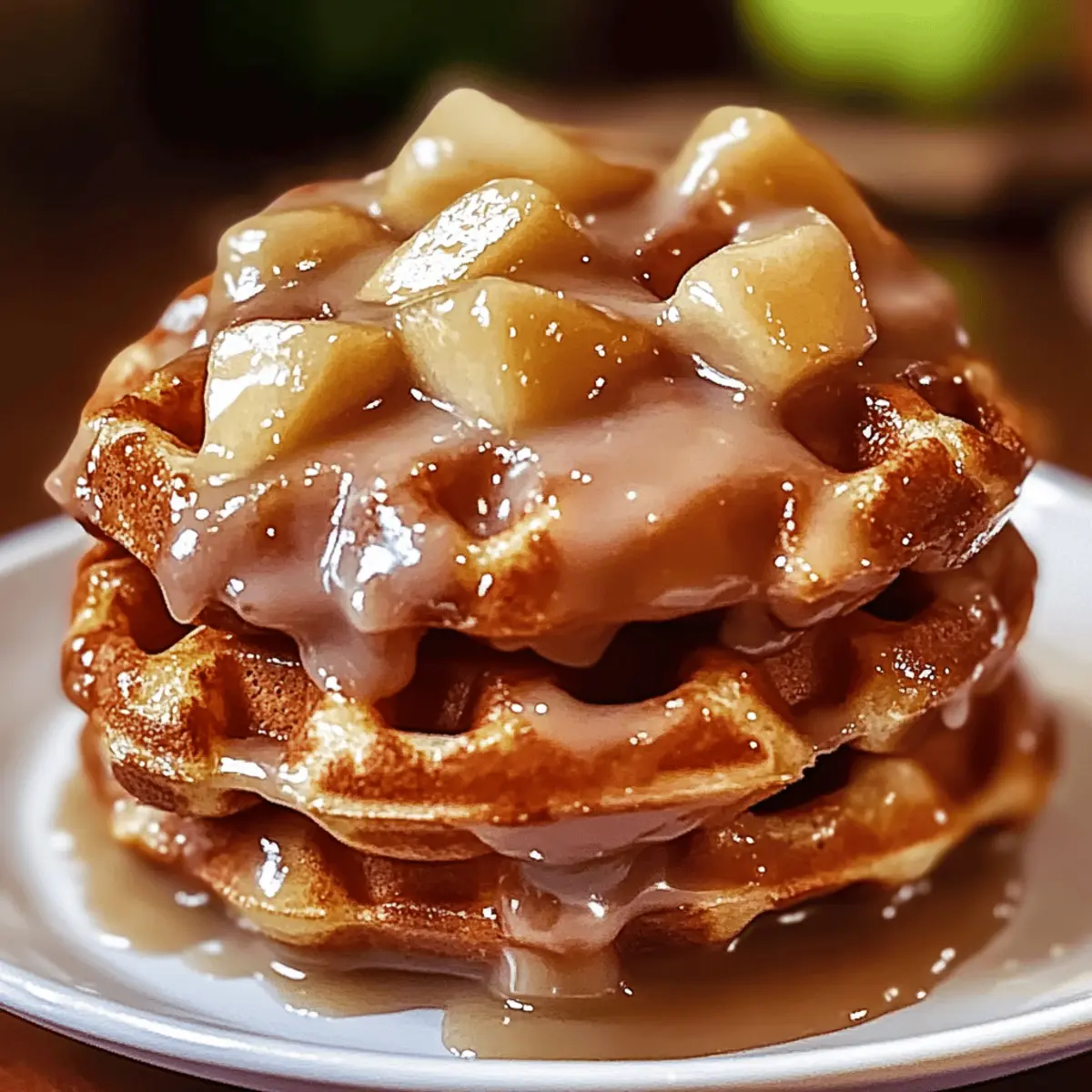 Delicious Apple Fritter Waffle Donuts Ready in 30 Minutes