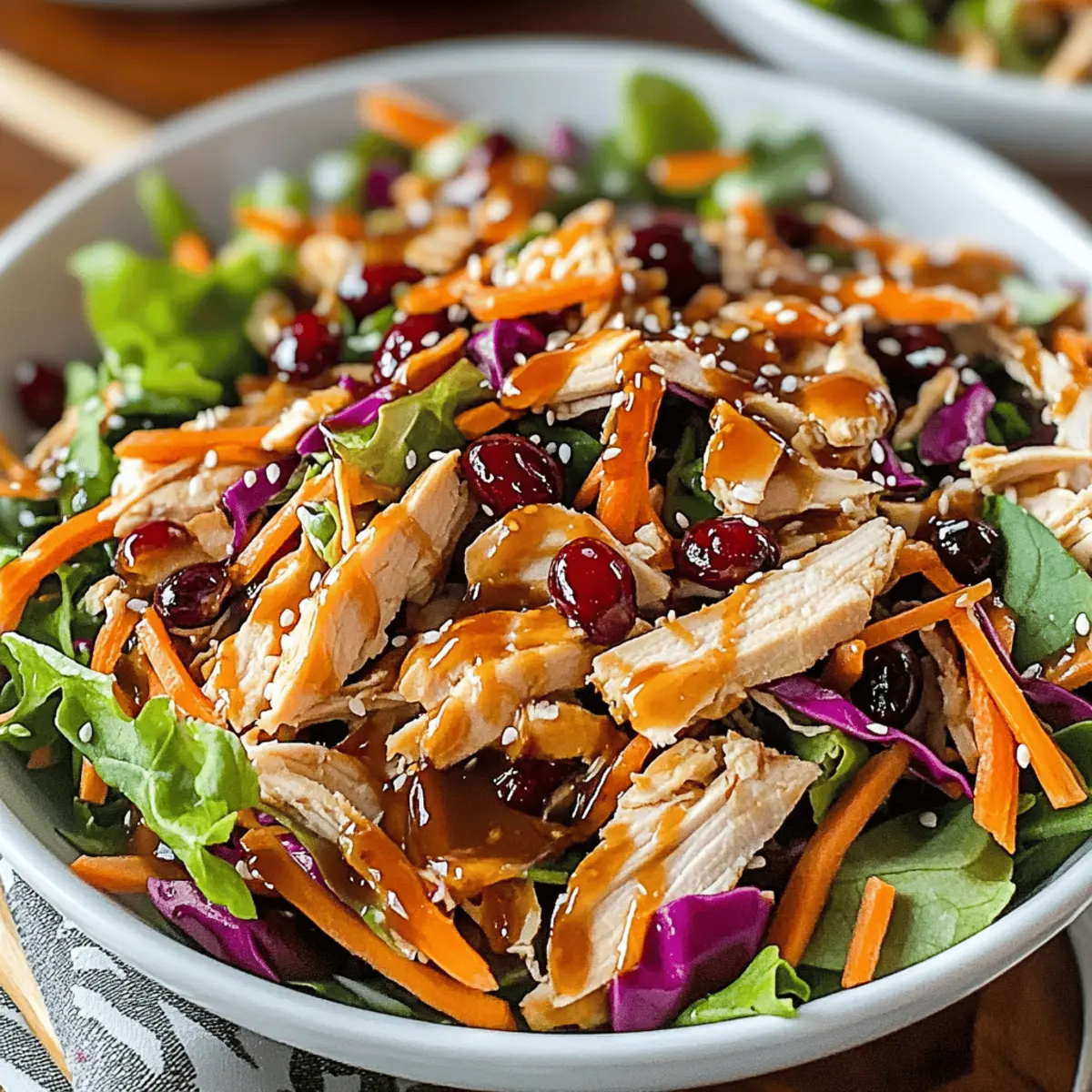 Delicious Asian Chicken Cranberry Salad for Quick Healthy Meals