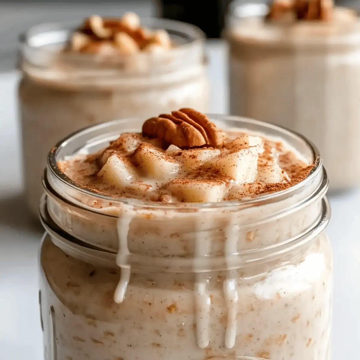Cinnamon Roll Protein Overnight Oats for a Sweet Start