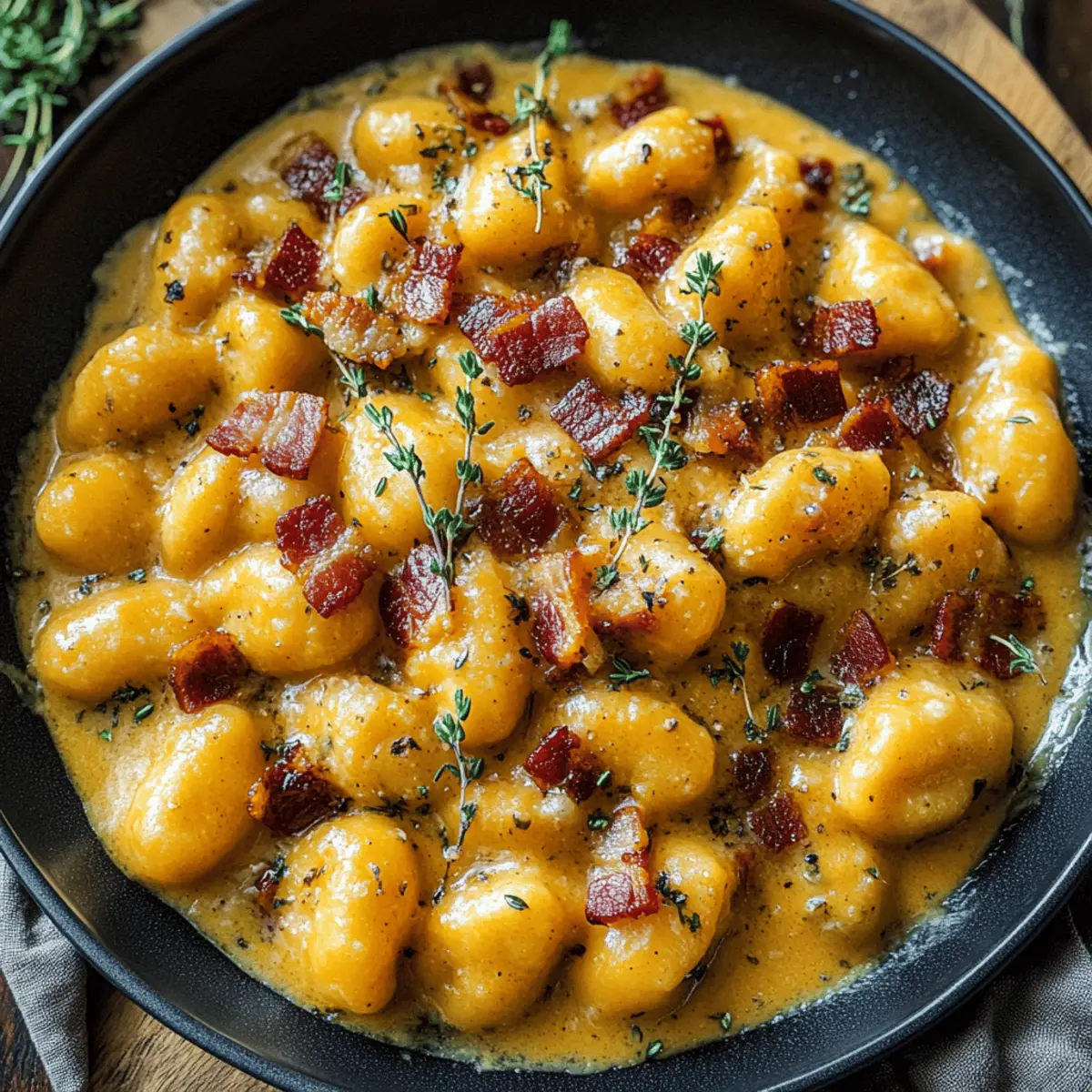 Creamy Pumpkin Gnocchi with Bacon: Your Quick Fall Comfort Food