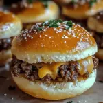 Garlic Parmesan Cheeseburger Bomb