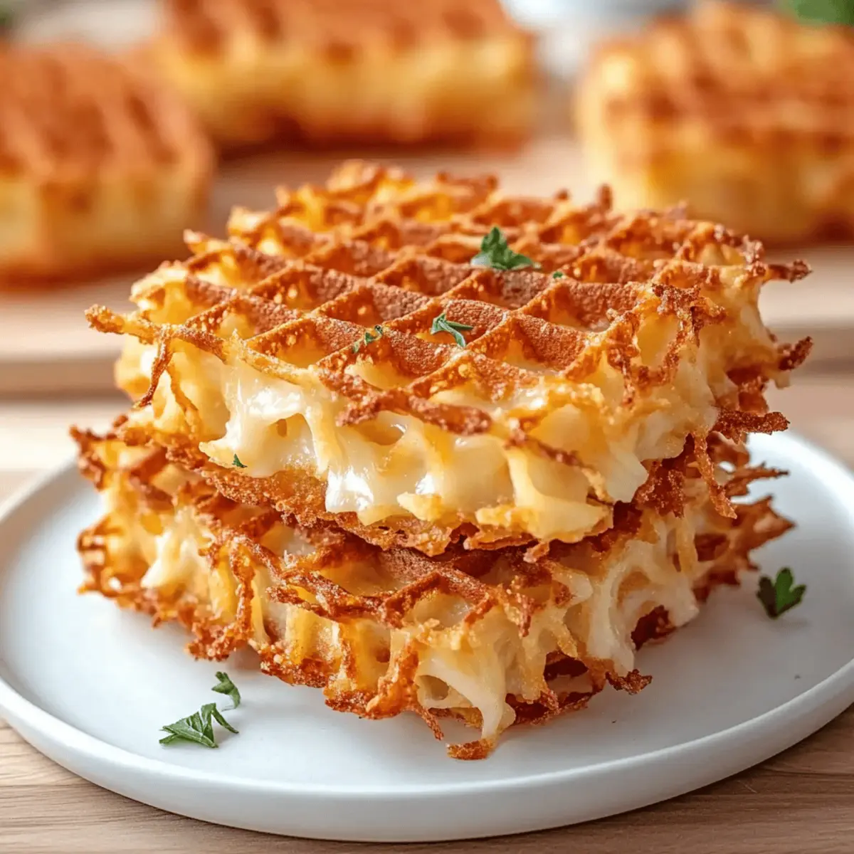 Crispy Healthy Hashbrown Chaffles for a Flavorful Breakfast