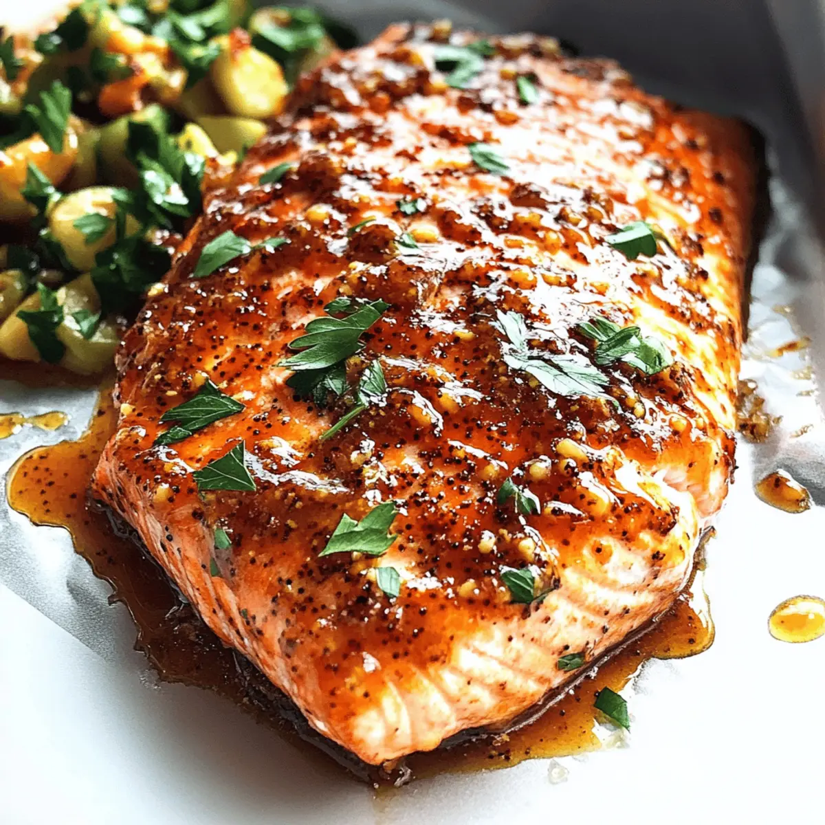 Delicious Honey Mustard Baked Salmon Ready in 25 Minutes
