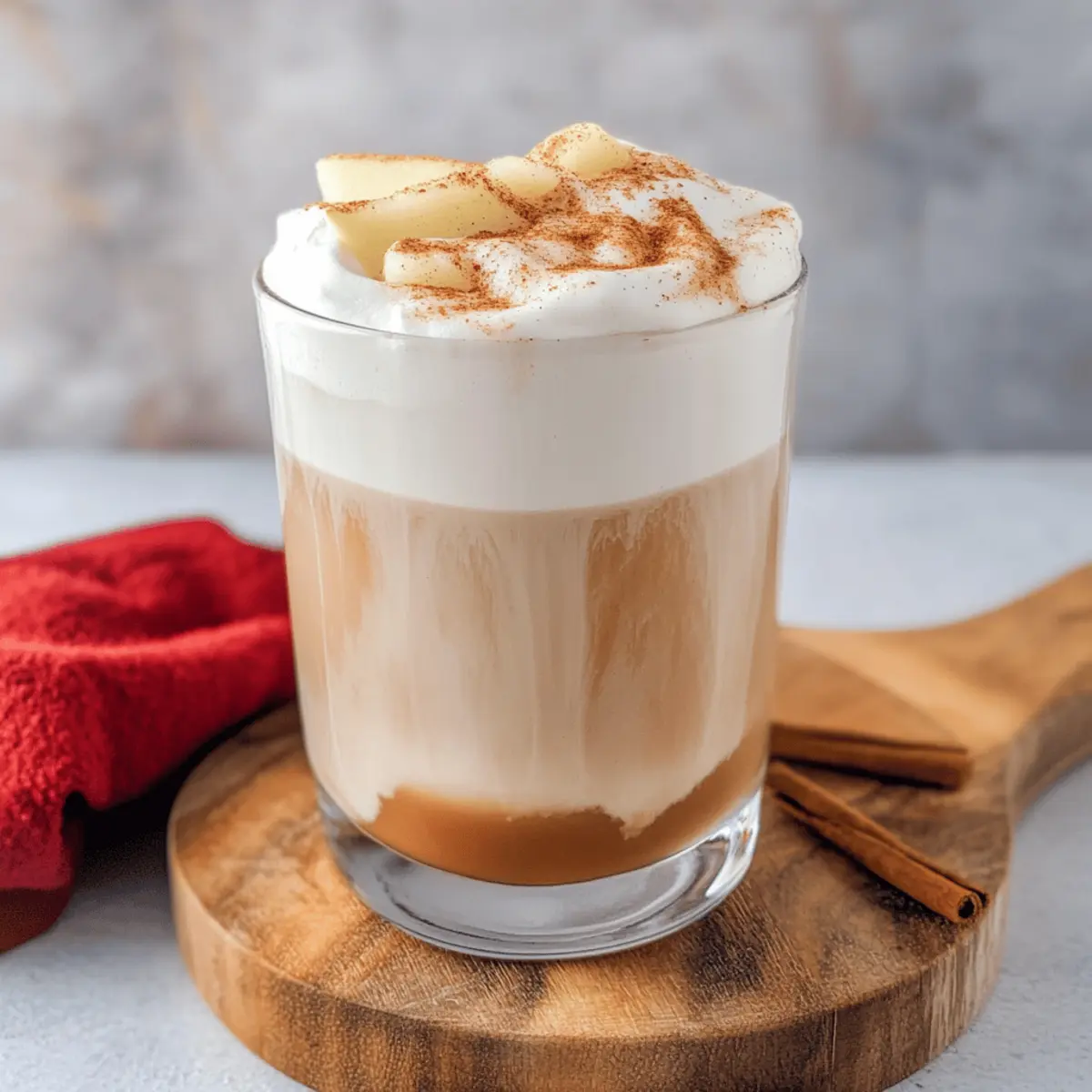 Iced Apple Crisp Cream Chai Latte – Fall’s Cozy Delight