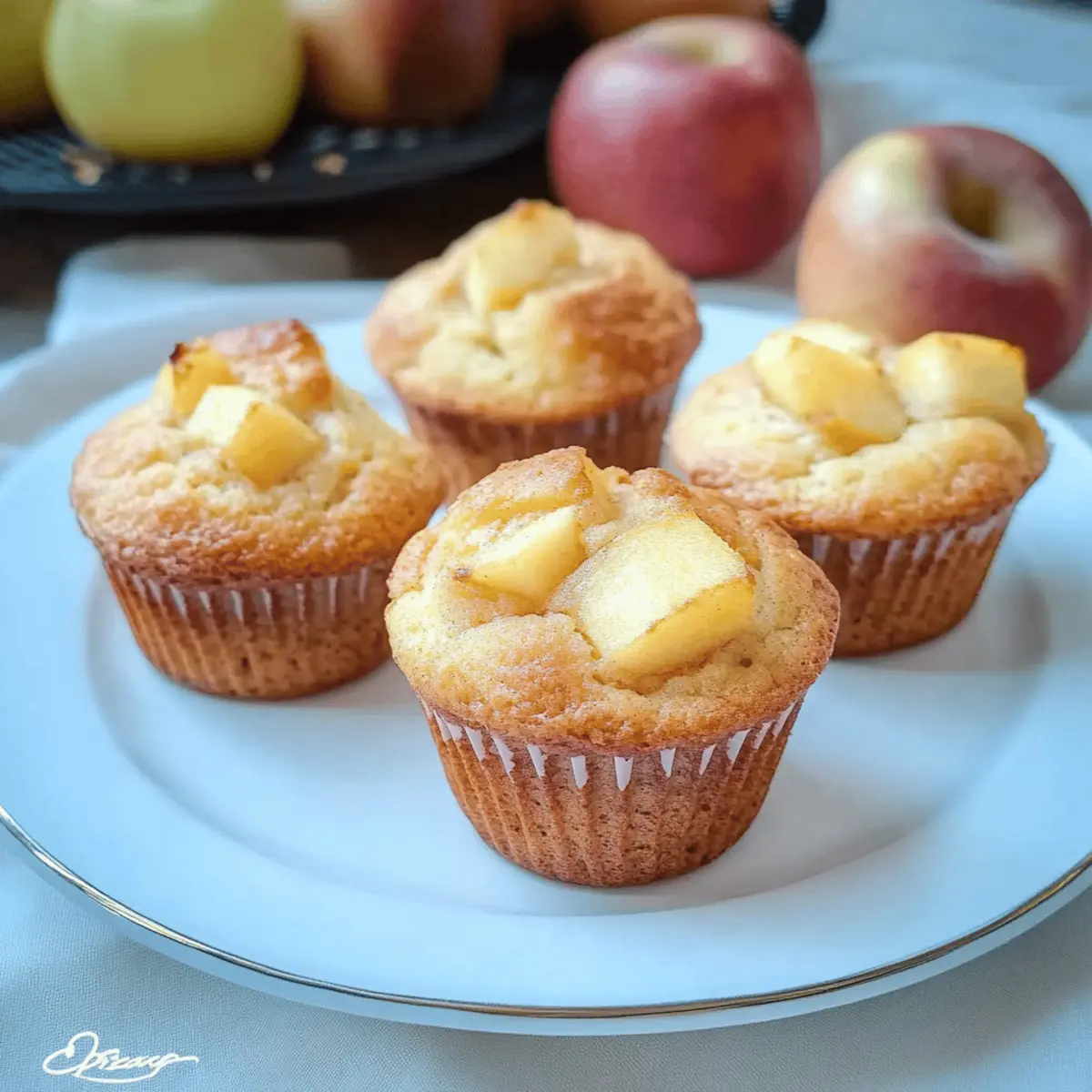 Juicy Apple Muffins with Yogurt – Fluffy Fall Delight