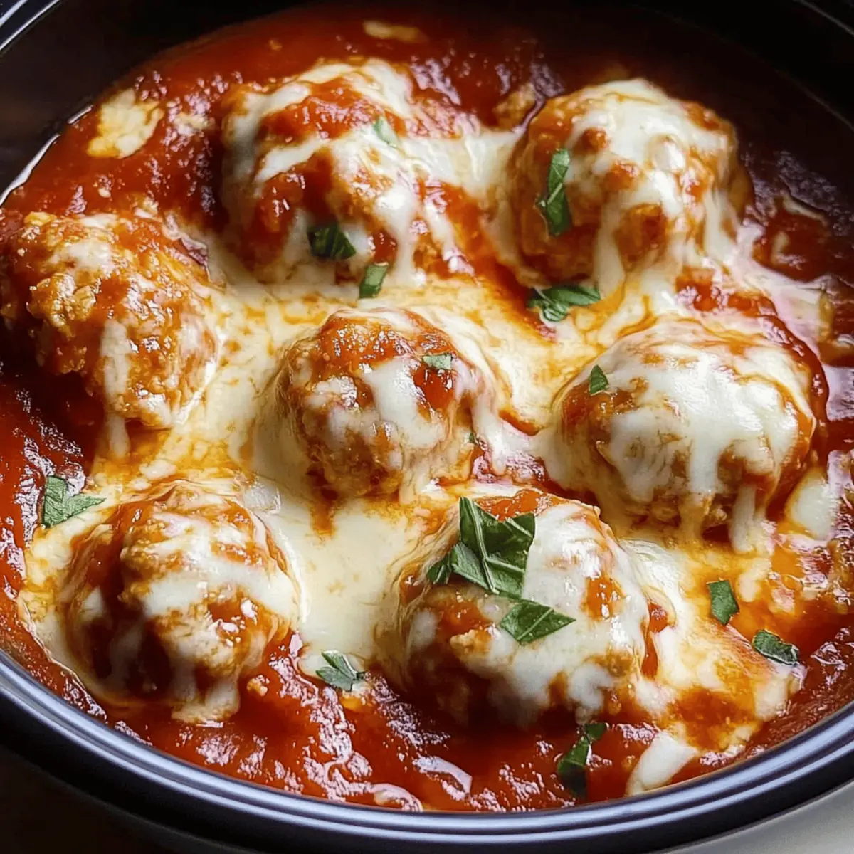 Slow Cooker Chicken Parm Meatballs: Taste the Cheesy Love