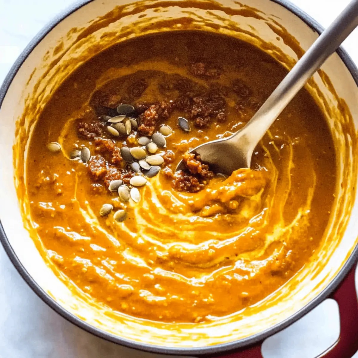 Creamy Spicy Chorizo Pumpkin Soup: Your Cozy Fall Favorite