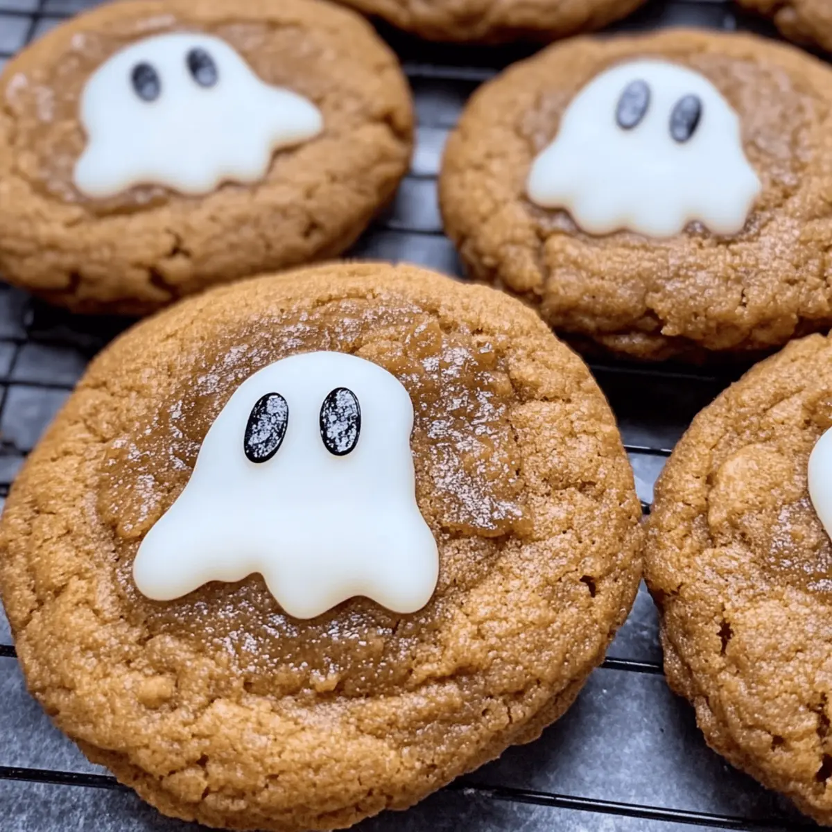 Spooky Ghost Brown Butter Pumpkin Cookies for Halloween Bliss