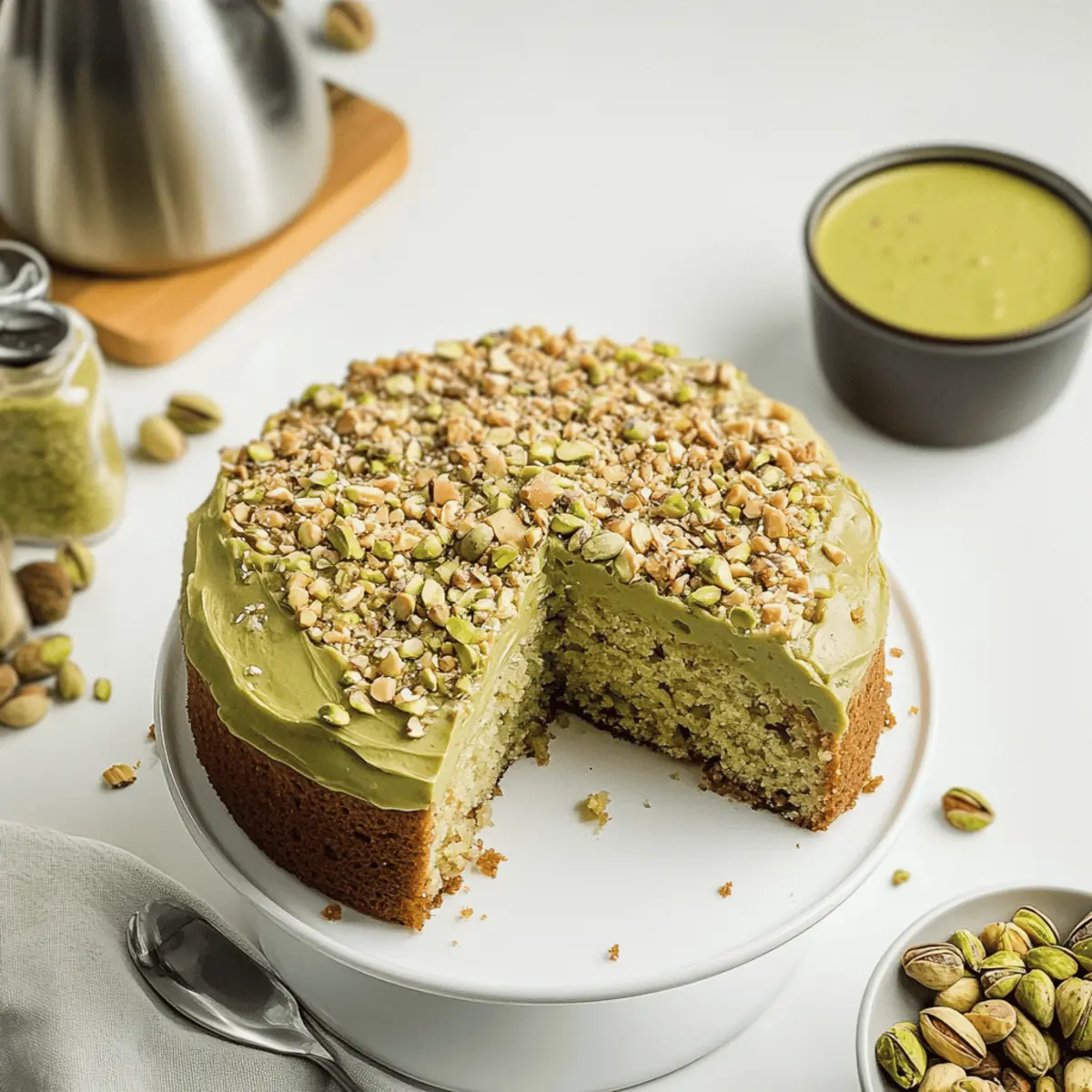 Moist Vegan Pistachio Coffee Cake You’ll Love to Share
