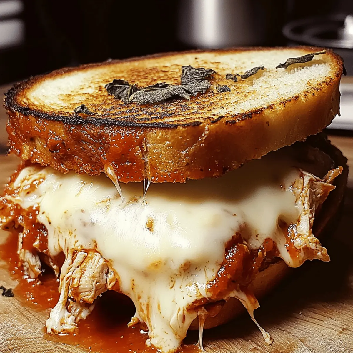 Lazy Chicken Parmesan Grilled Cheese for Effortless Comfort
