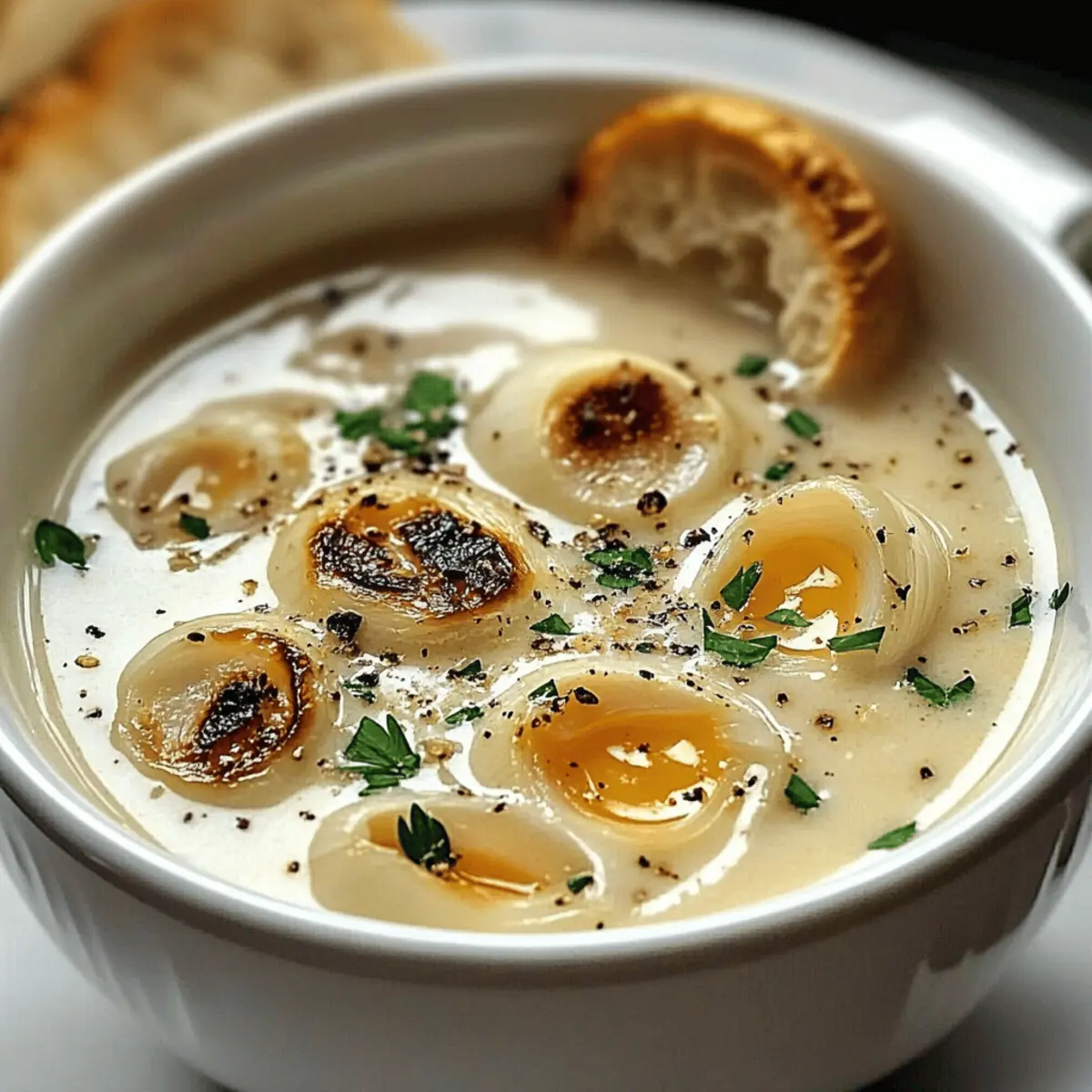 Cozy Up with Classic Country French Garlic Soup Delight