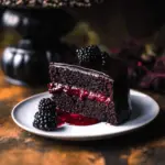 Spooky Black Velvet Halloween Cake