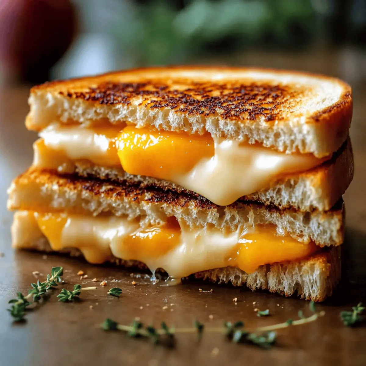Honey Peach White Cheddar Grilled Cheese Recipe You’ll Love