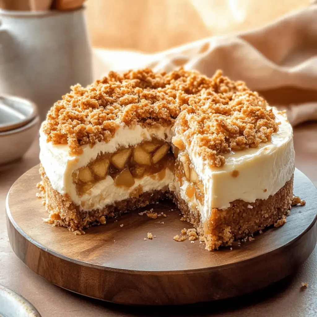 Apple Crumble Cheesecake