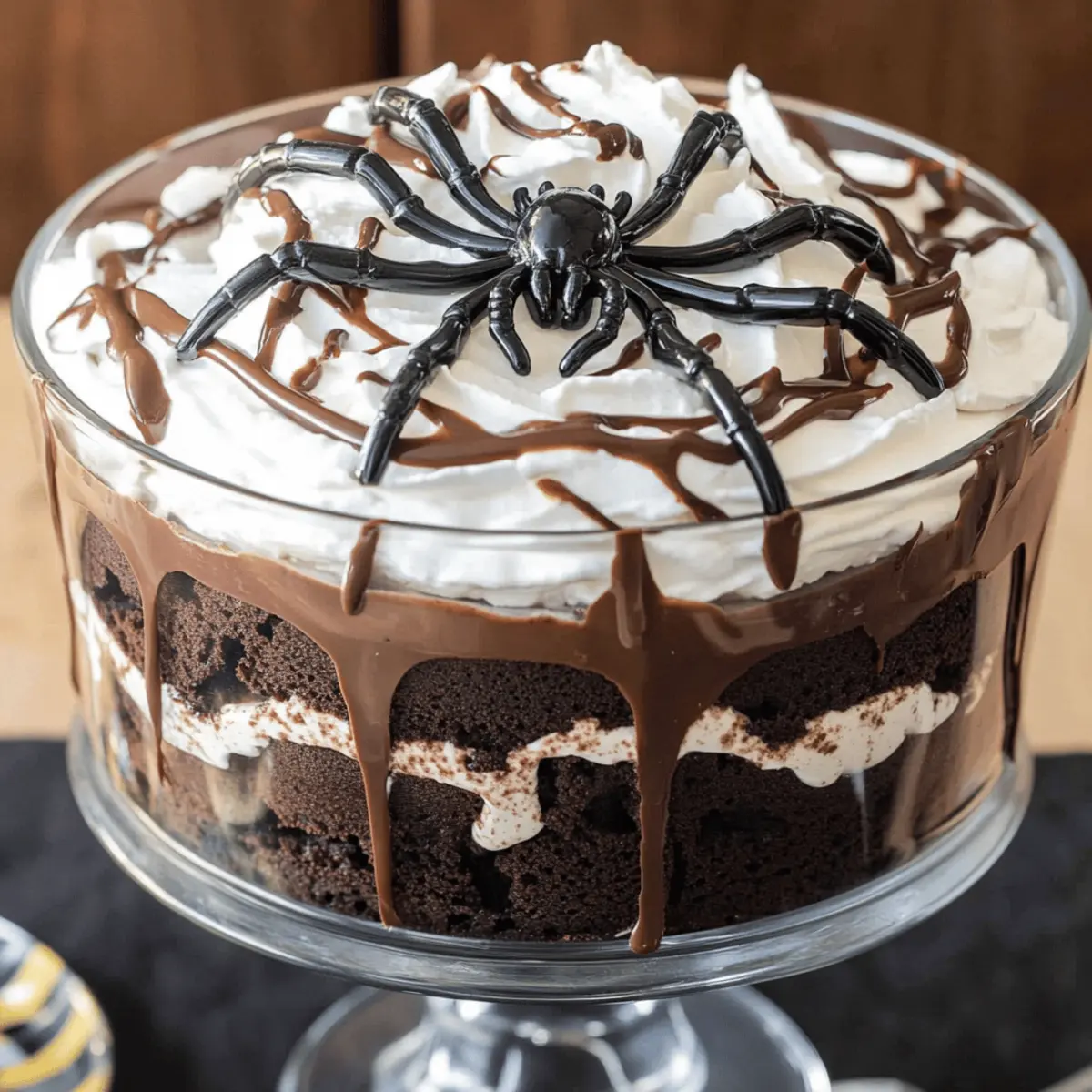 Delicious Chocolate Spider Trifle for a Spooky Halloween Treat