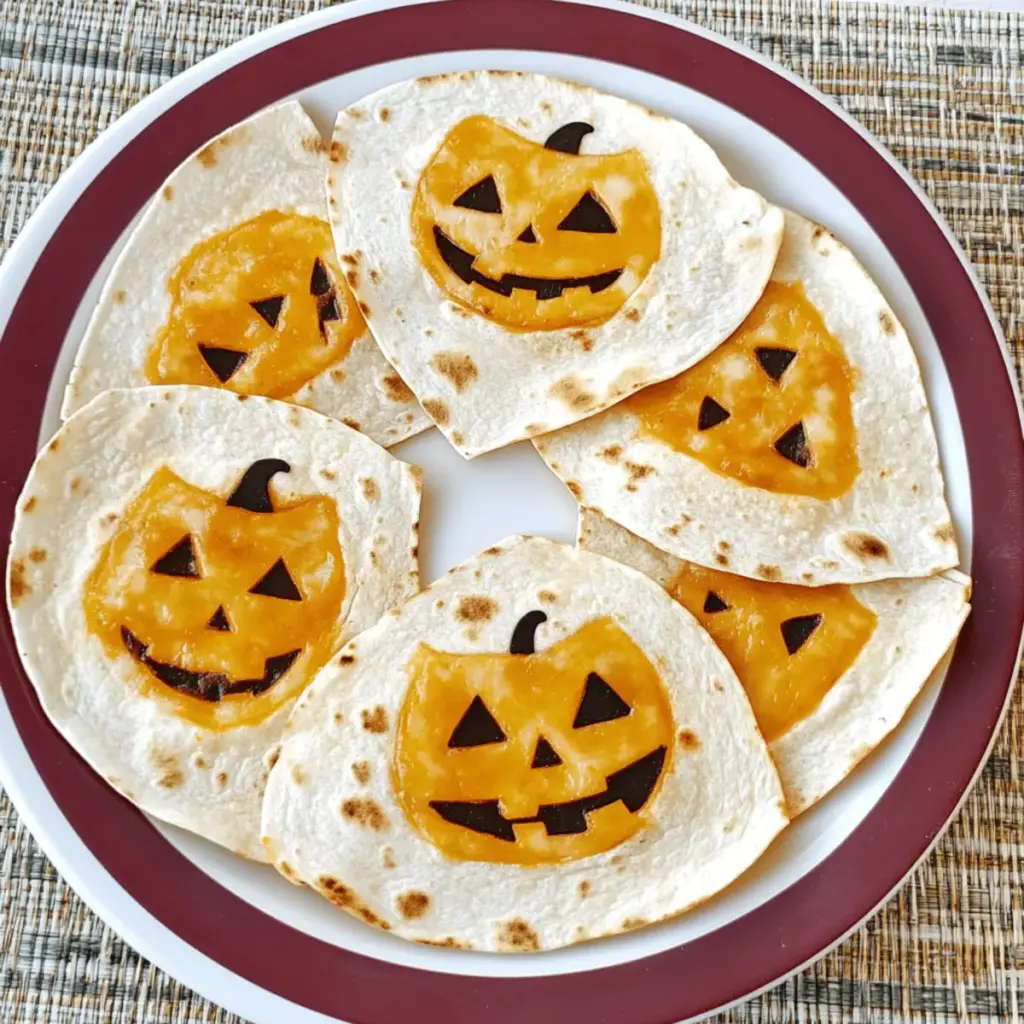 Jack o Lantern Quesadillas