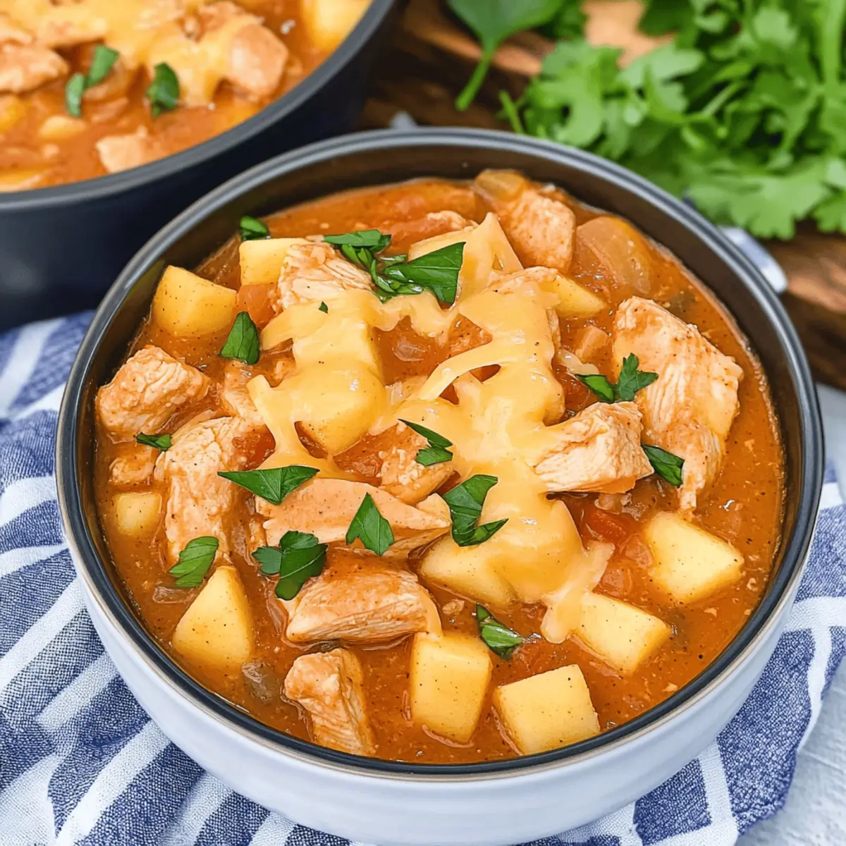 Cozy Up with White Cheddar Apple Chicken Chili Tonight
