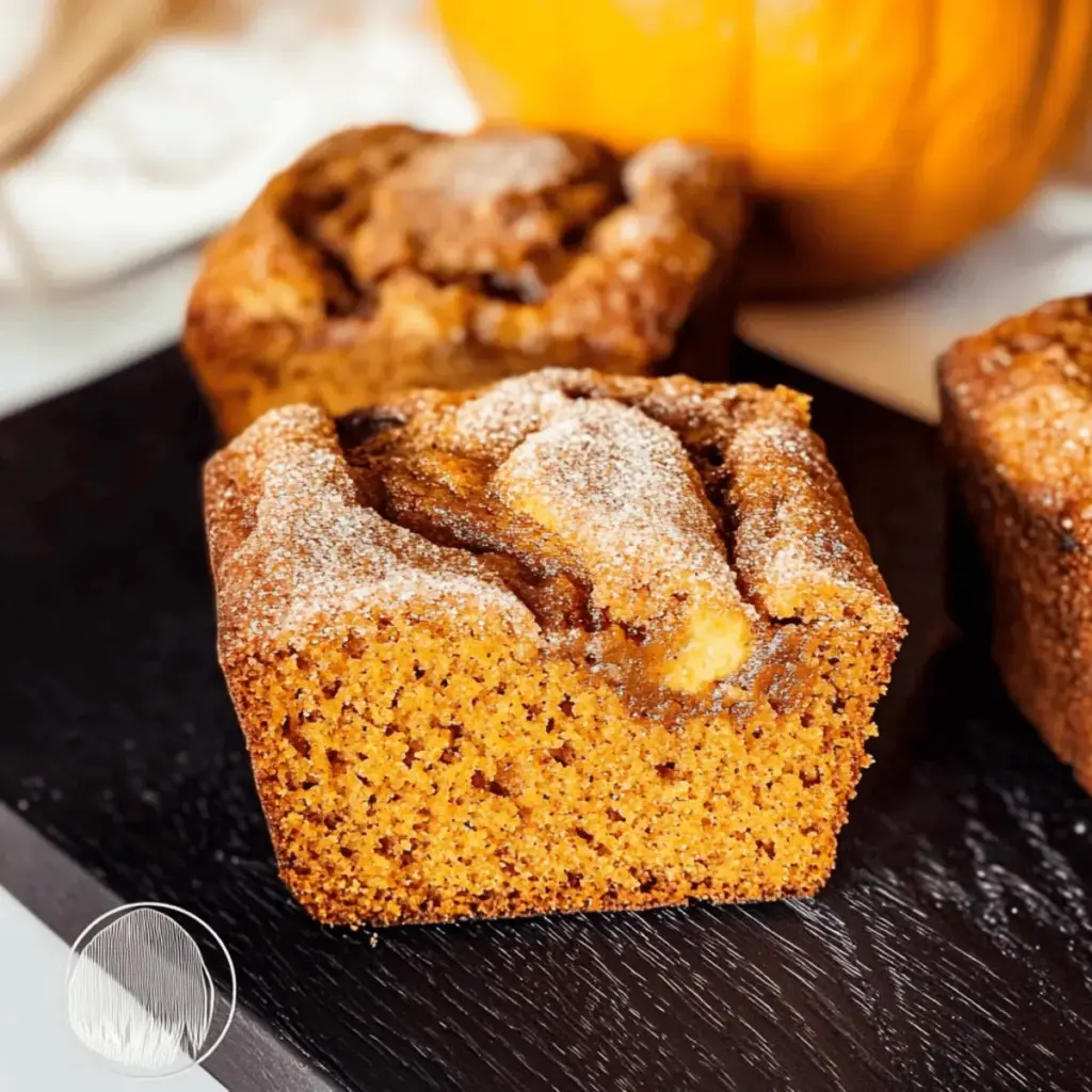 Cinnamon Swirl Pumpkin Bread Mini Loaves