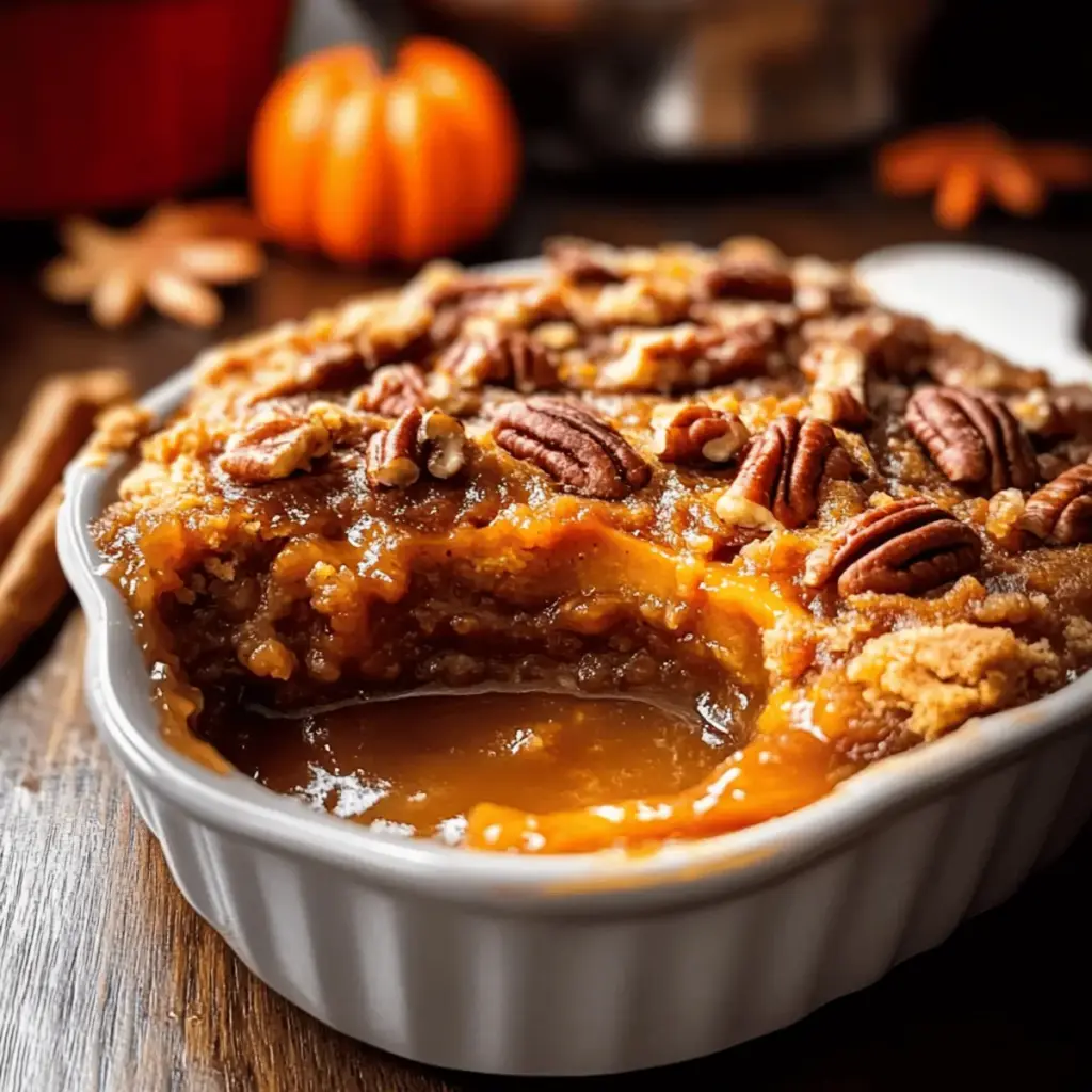 Pumpkin Pecan Cobbler