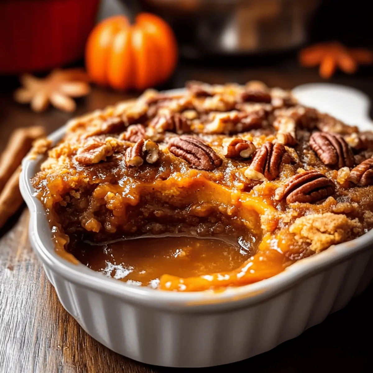 Pumpkin Pecan Cobbler