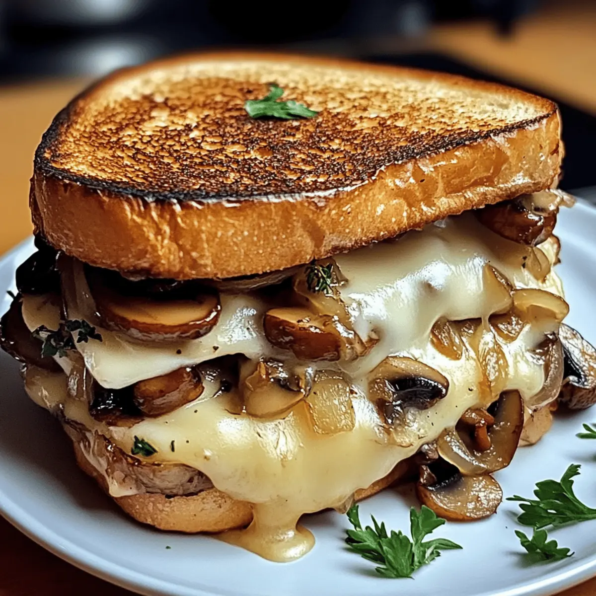 Melt-in-Your-Mouth Easy Swiss Mushroom Melt Sandwich