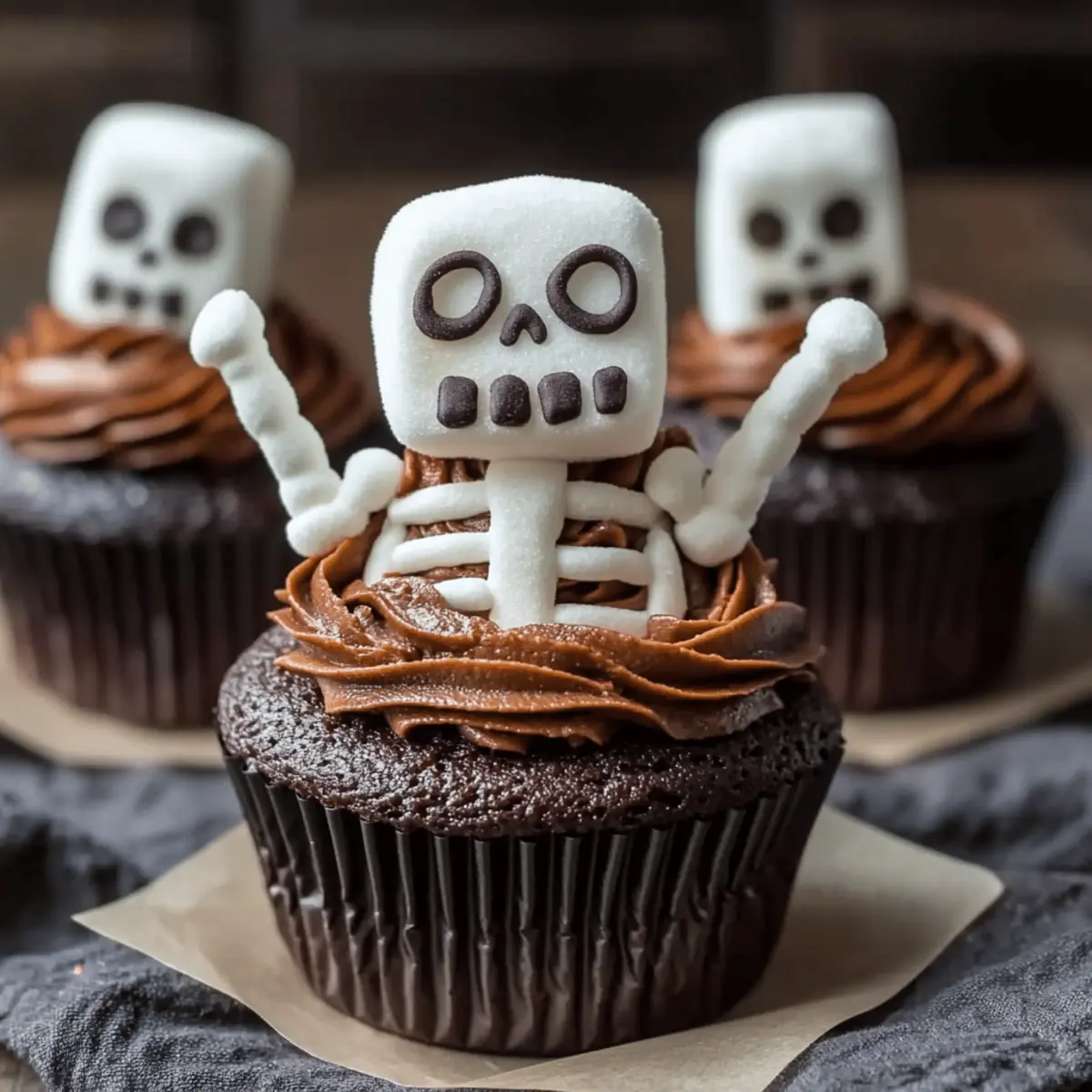 Skeleton Cupcakes That Surprise and Delight This Halloween