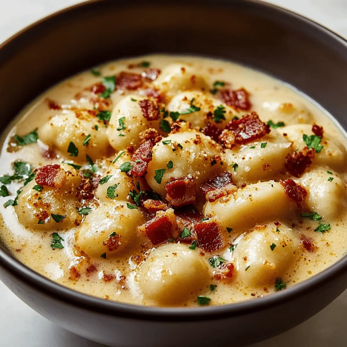 Delicious Bacon Cheddar Gnocchi Soup for Cozy Evenings