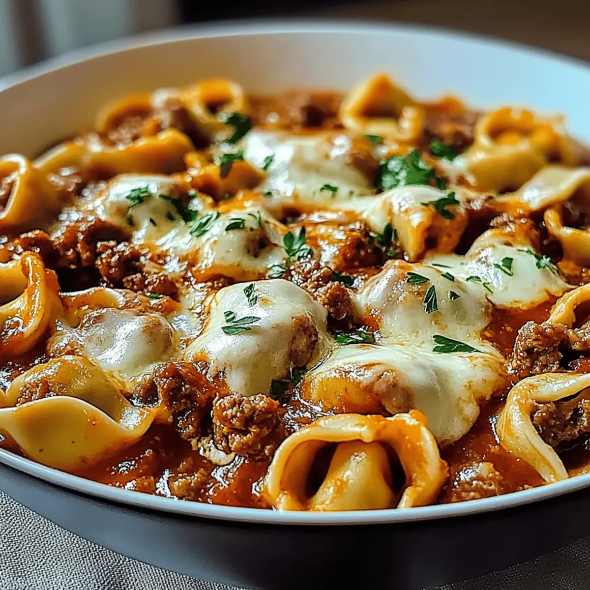 Cozy Up with Beefy Tortellini Bake for Comfort Food Bliss