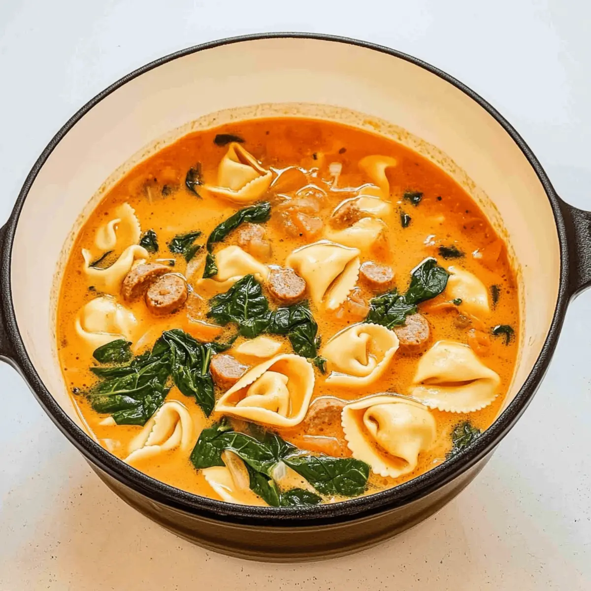 Warm and Cozy Butternut Squash Sausage Tortellini Soup