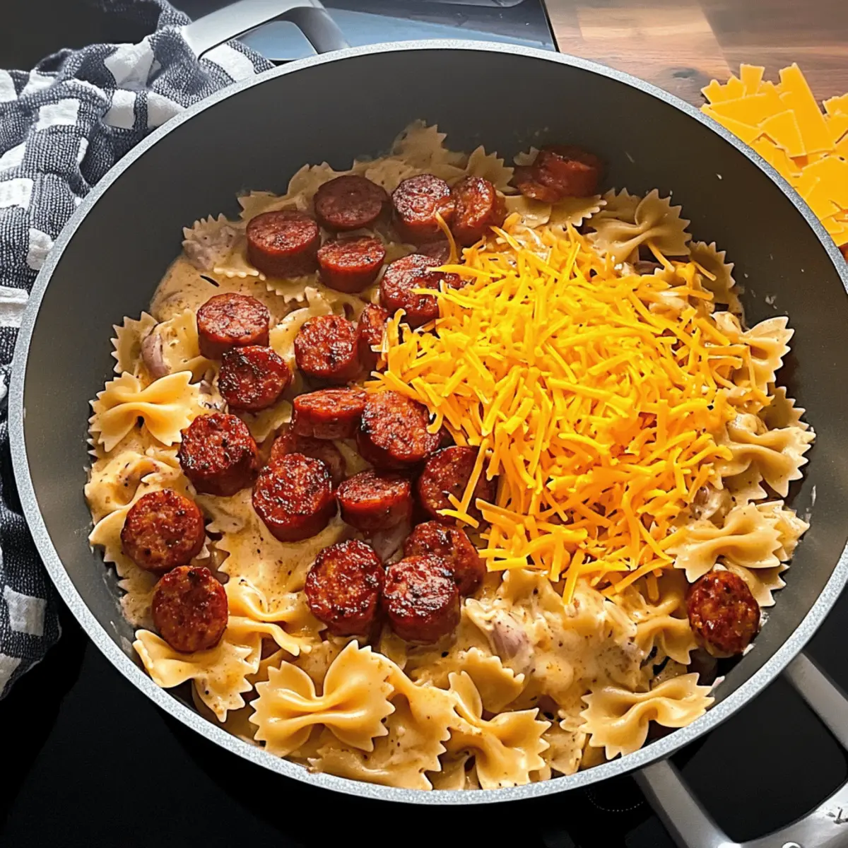 Cajun Sausage Pasta: Creamy Comfort in One Pot Delight
