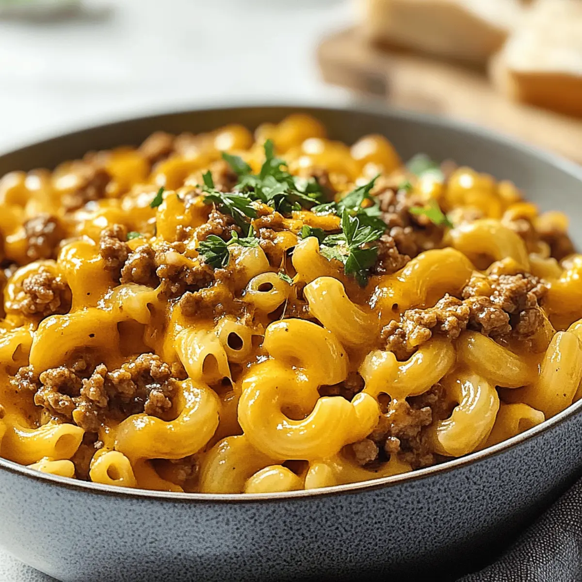 Cheeseburger Macaroni: Your Cozy Comfort Food Fix!
