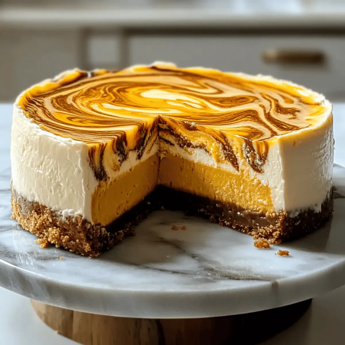 Cheesecake with Pumpkin Swirl: Fall’s Creamy Delight