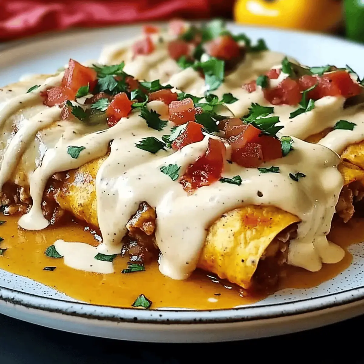 Creamy Cheesy Chicken Enchiladas for a Spicy Dinner Delight