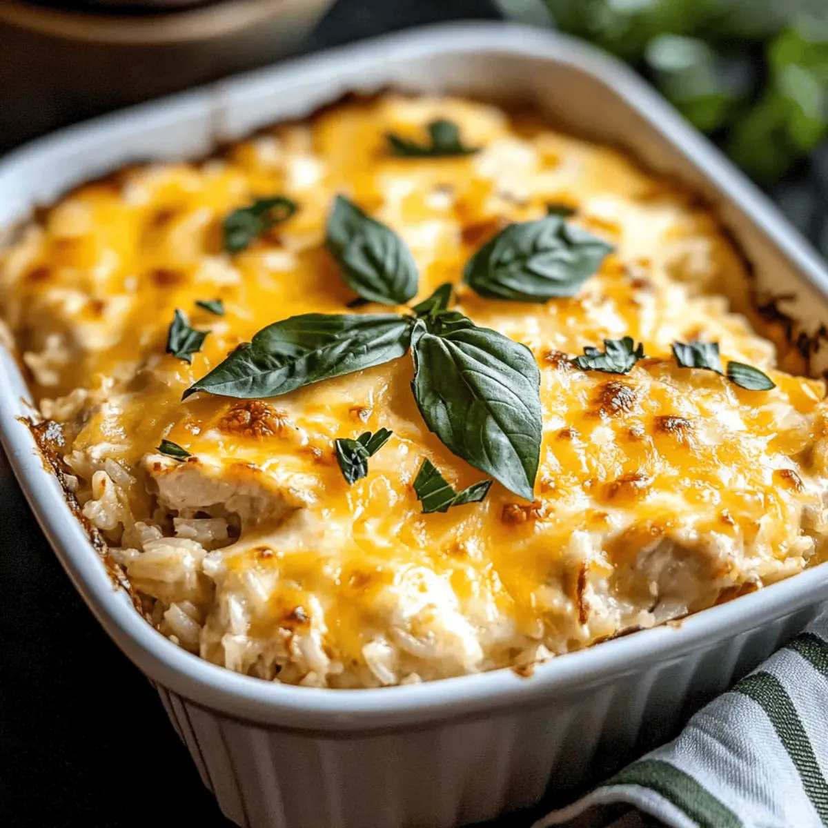 Cheesy Chicken and Rice Casserole for Cozy Family Nights