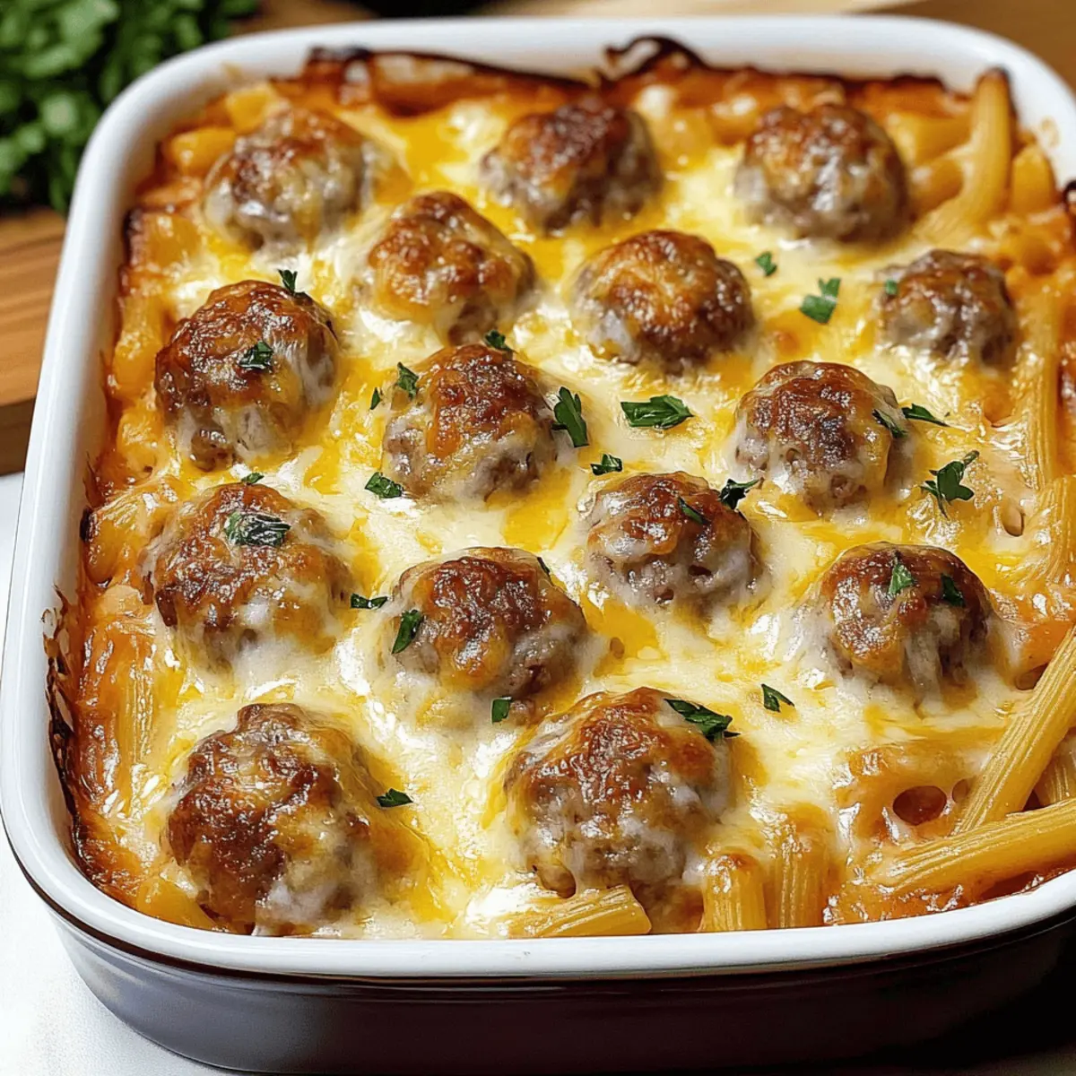 Dump-and-Bake Meatball Casserole: Cozy Comfort in One Dish