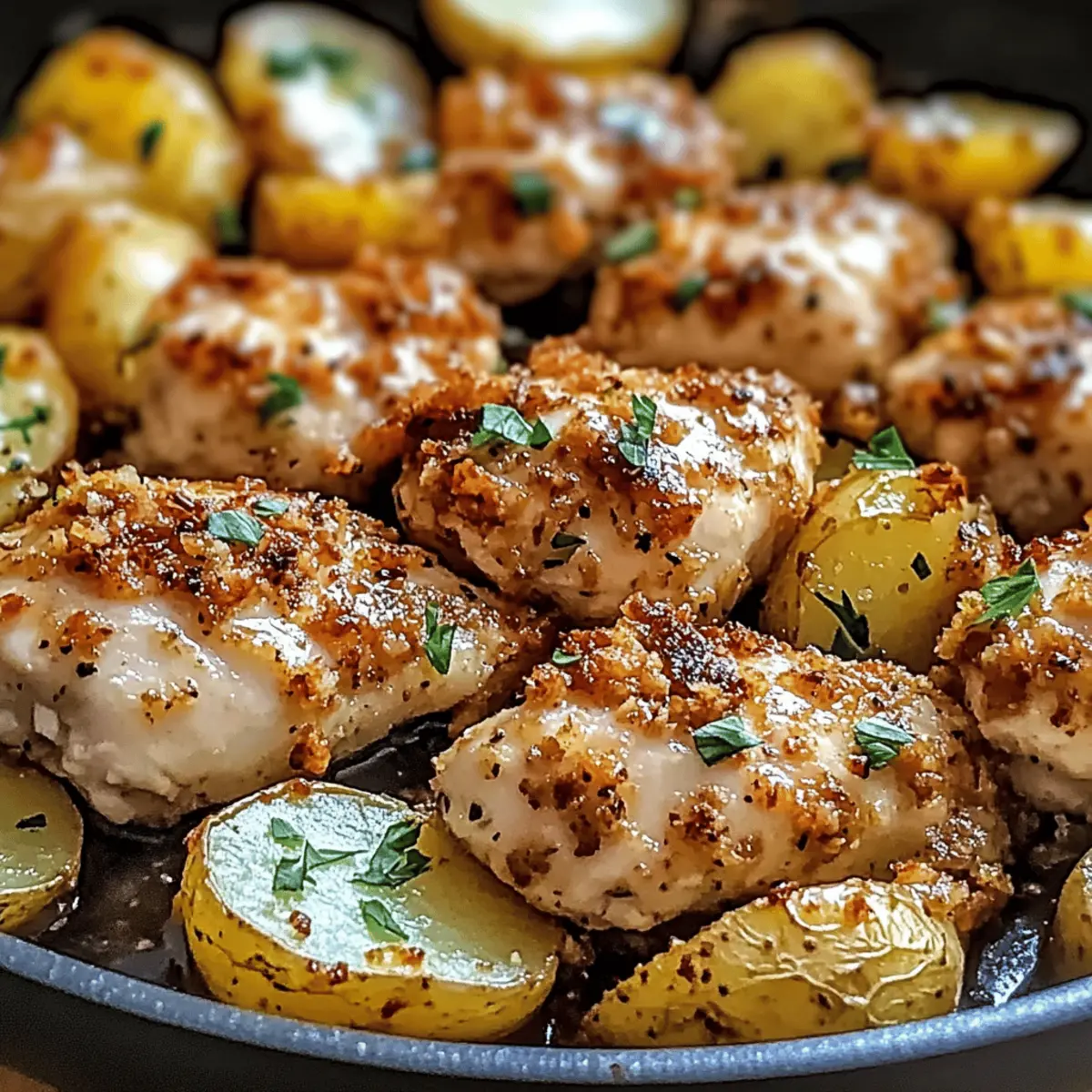 Garlic Parmesan Chicken and Potatoes: Your Easy One-Pan Delight