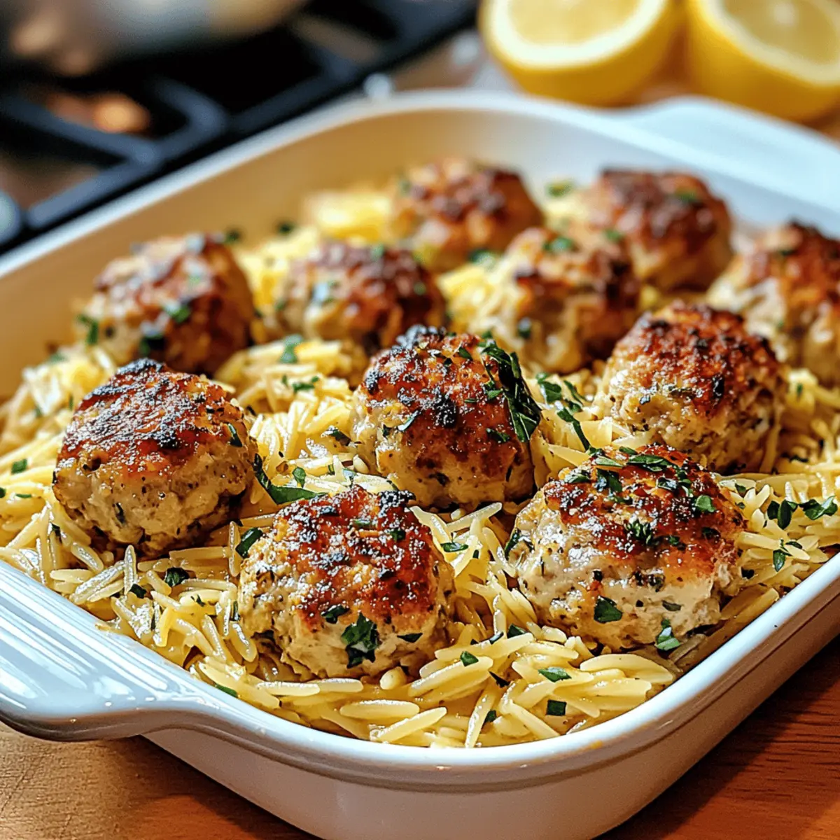 Greek Chicken Meatballs That Will Brighten Your Dinner Table
