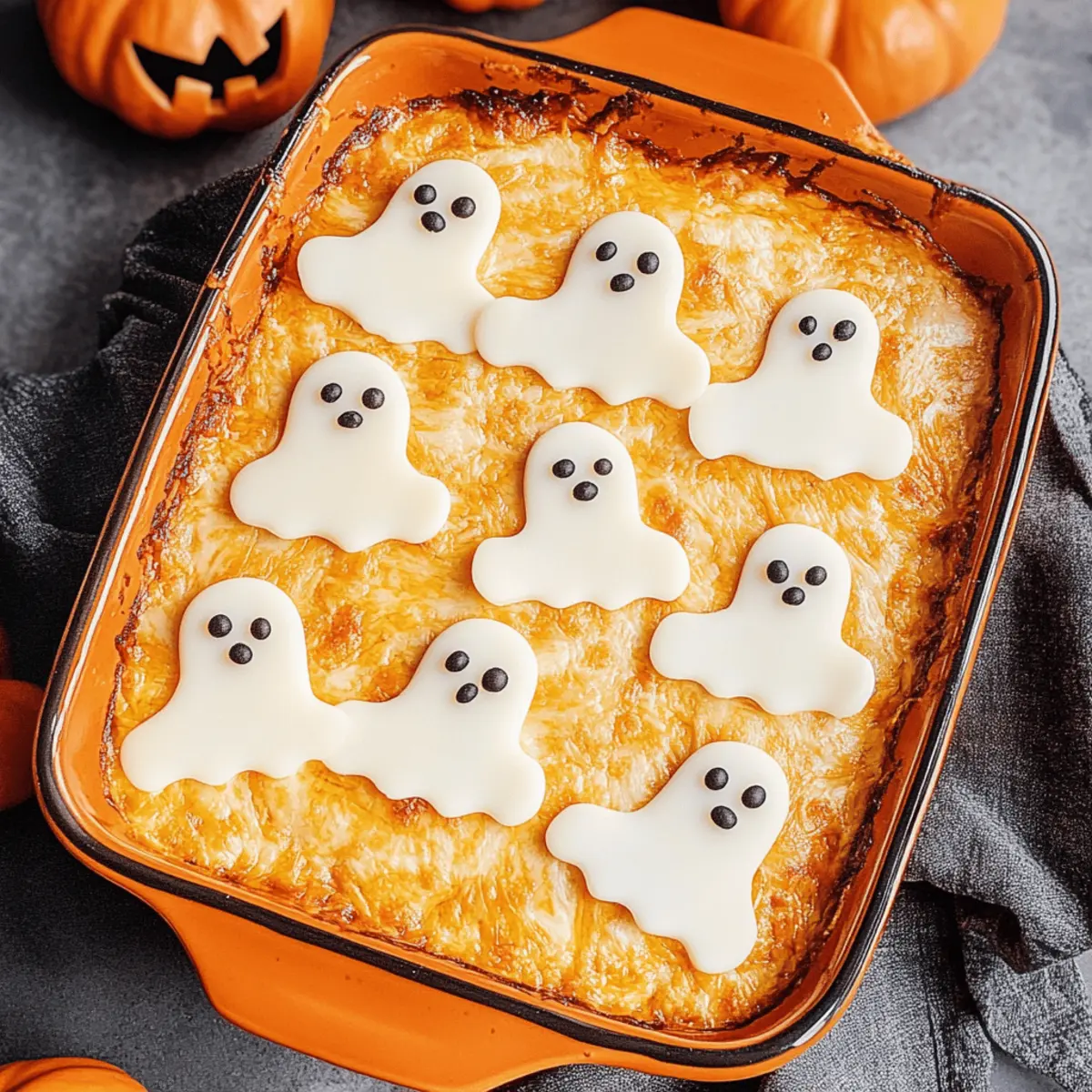 Spooky Halloween Buffalo Chicken Dip That’s Kid-Approved