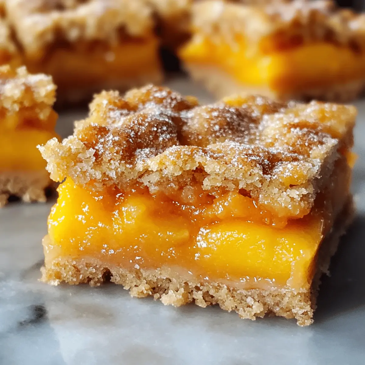Heavenly Summer Peach Bars to Brighten Your Summer Days