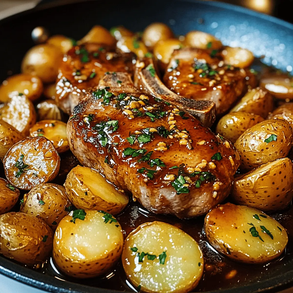 Delicious Honey Mustard Pork Chops in One Easy Skillet