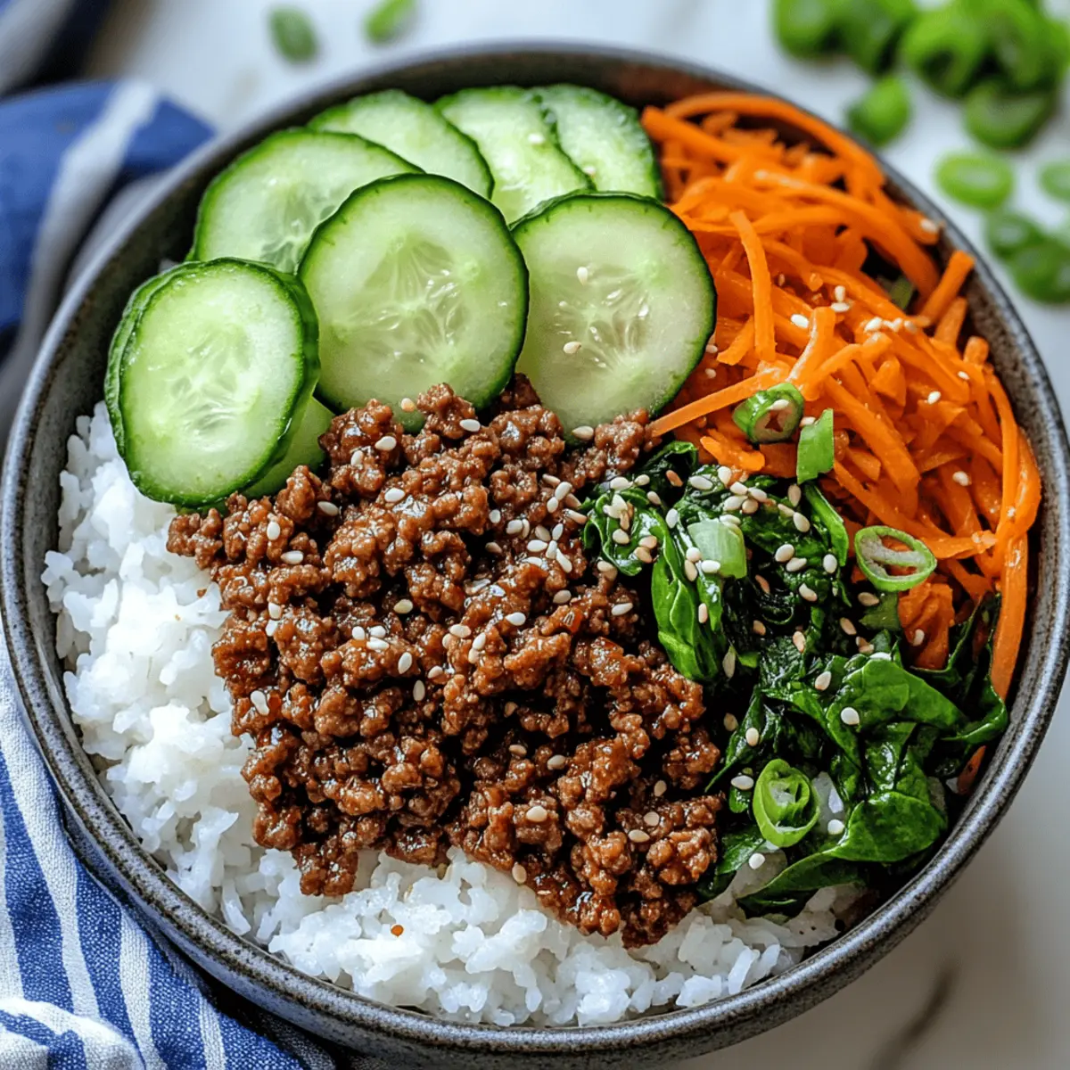 Savory Korean Ground Beef Bowl Ready in Just 20 Minutes