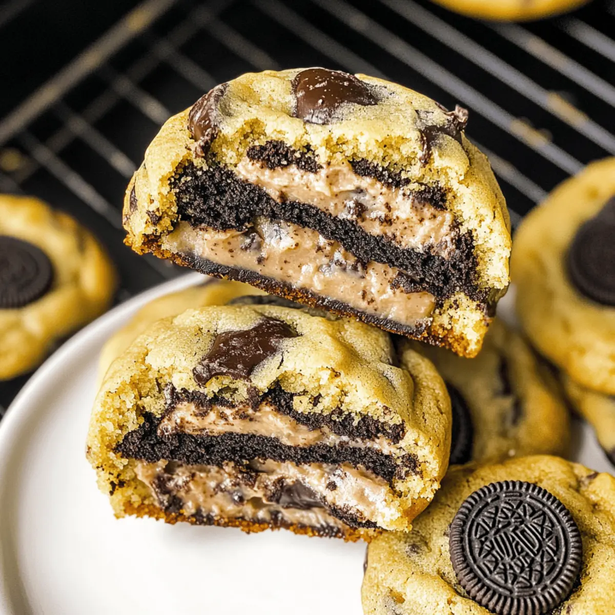 Oreo Stuffed Cookies