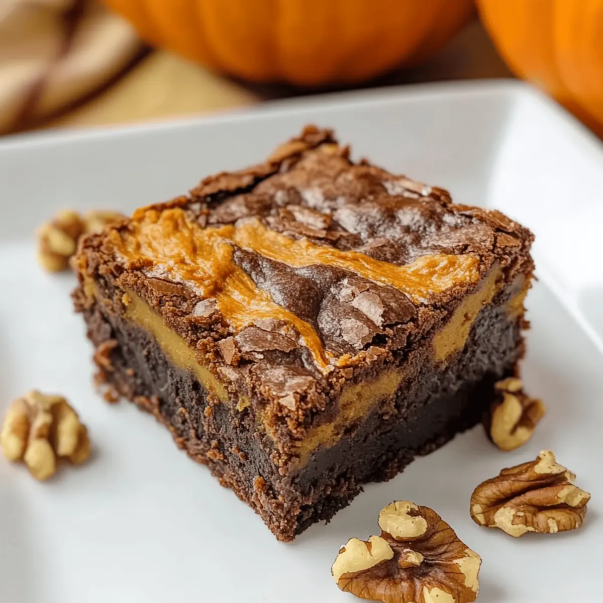 Irresistibly Fudgy Pumpkin Brownies for Cozy Fall Nights