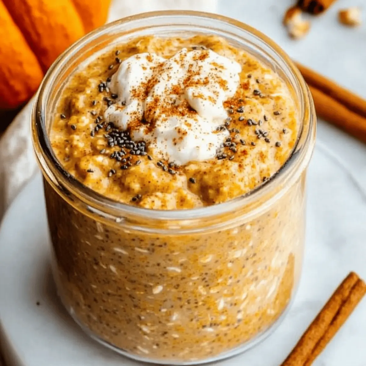 Pumpkin Cheesecake Oats for a Cozy Fall Breakfast Bliss
